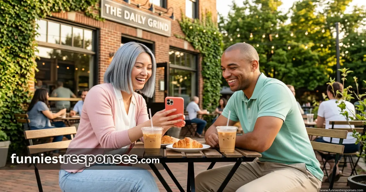 Group of friends laughing together