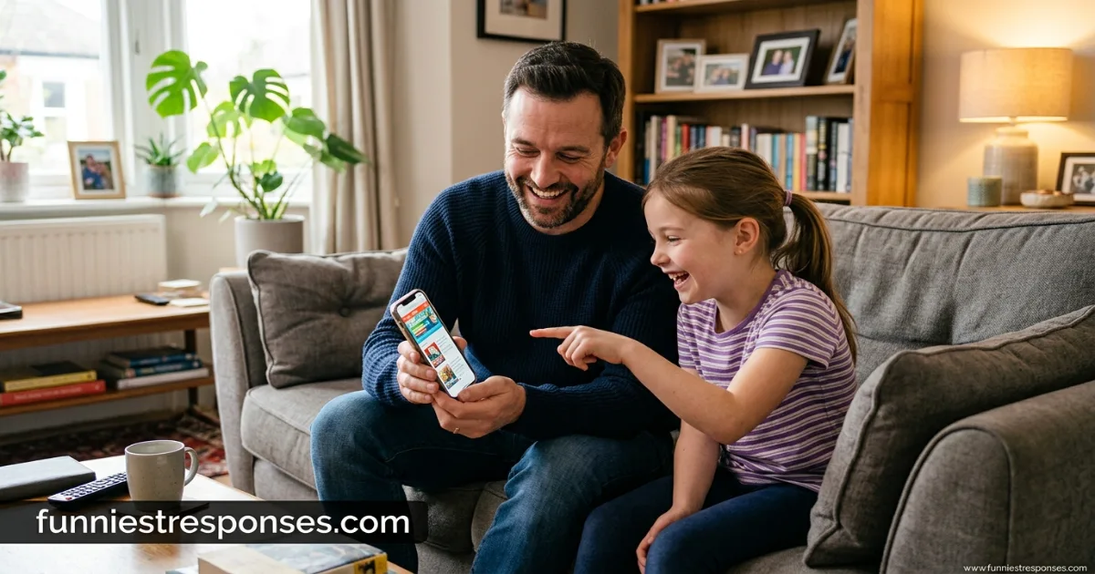 Child asking adult for Roblox username in living room