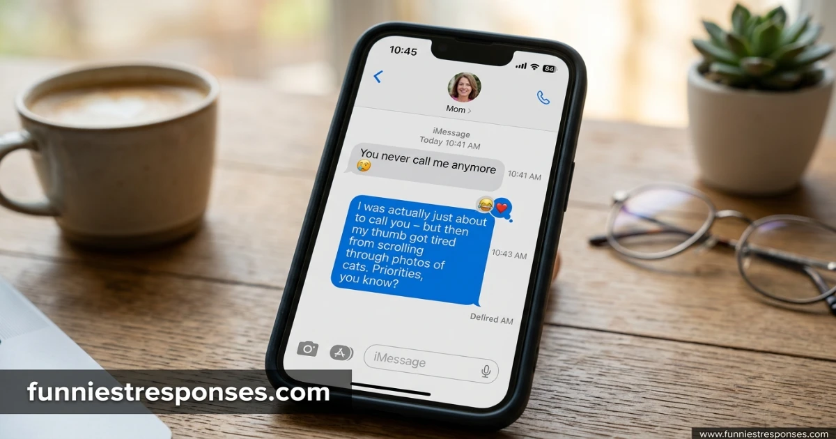 WhatsApp conversation with 'you never call me' and a funny meme reply