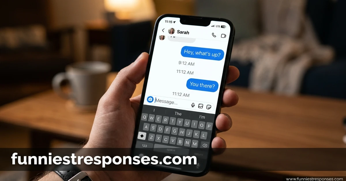 Phone screen showing two messages in a row without a reply
