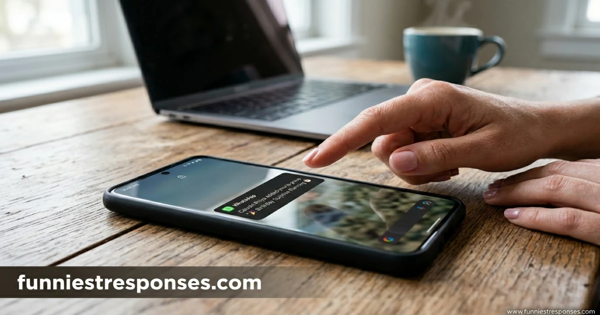 WhatsApp notification: You were added to 'Meme Lords 🔥'