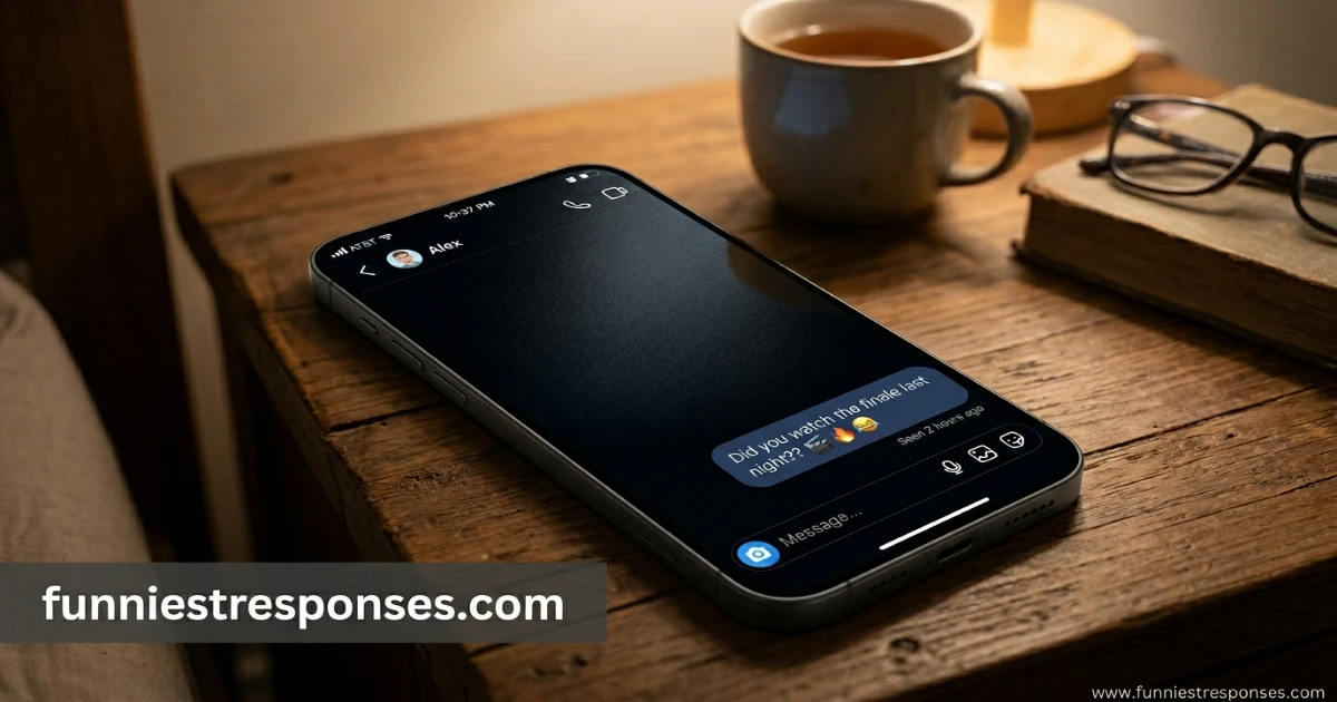 Smartphone screen showing 'seen' without reply