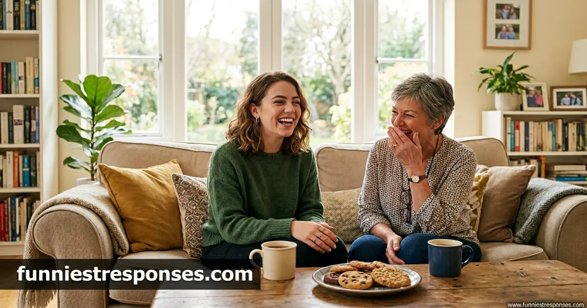 Group of friends laughing together