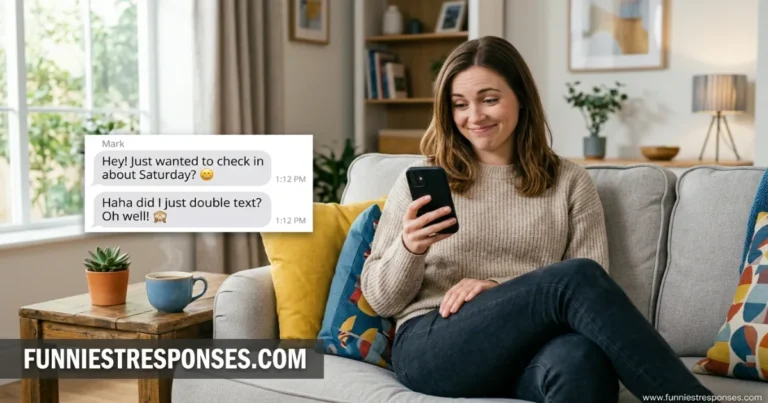 Responses to a double text after you didn’t reply