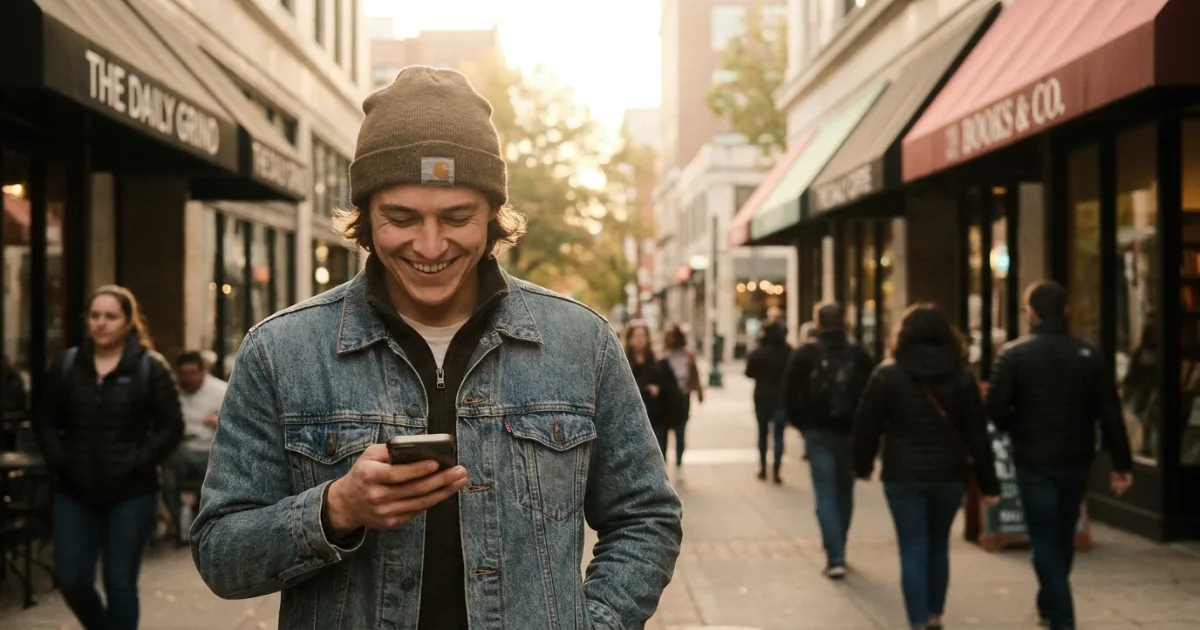 Text message conversation showing a funny reply to 'you look lost'