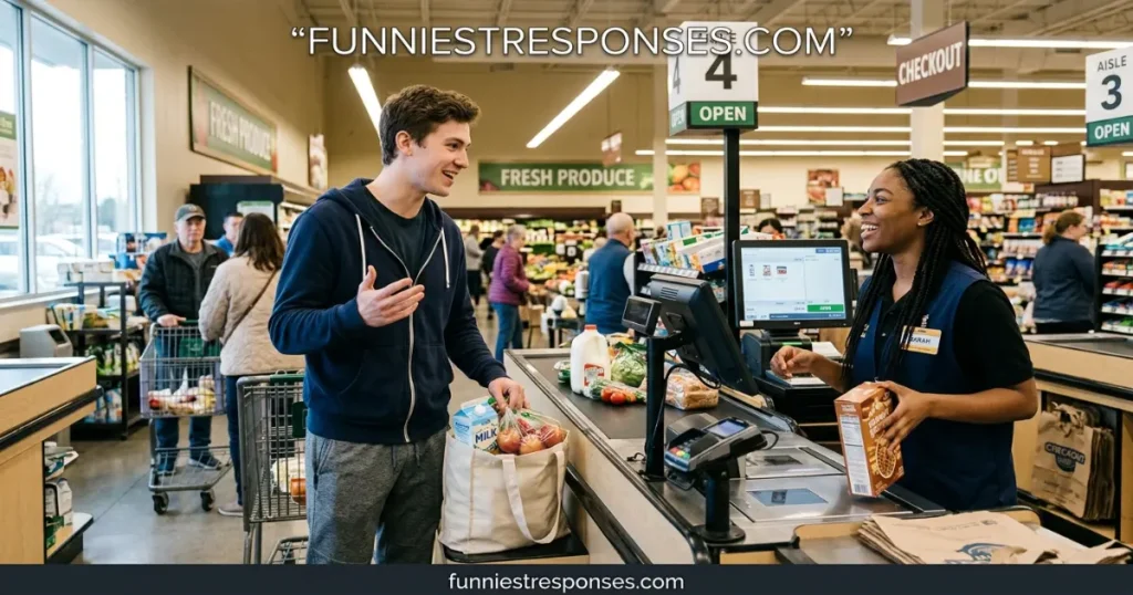 What to say when a cashier says "have a nice day" (funny twists)
