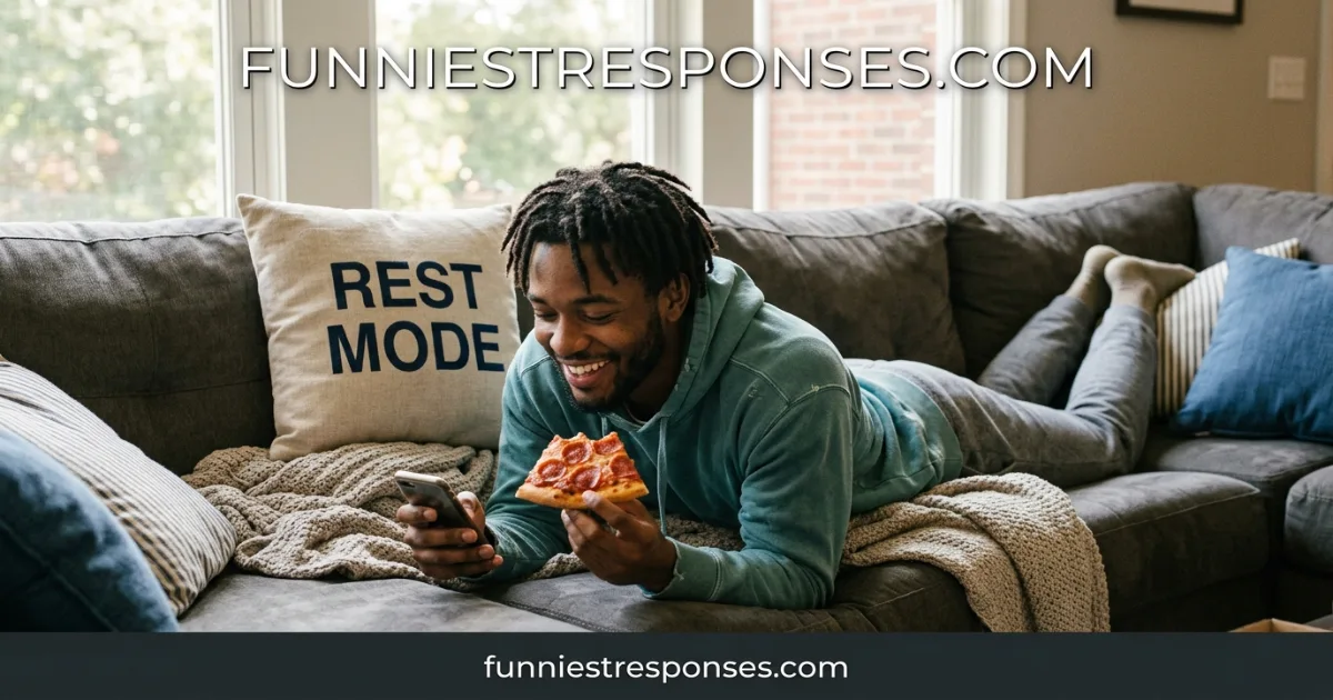 Person relaxing on a couch with a book, smiling at the camera