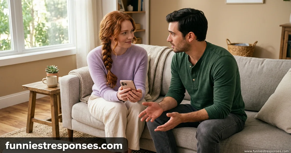 Two people looking at each other with concerned expressions