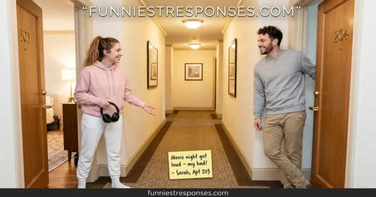 What to say when a neighbor complains about noise