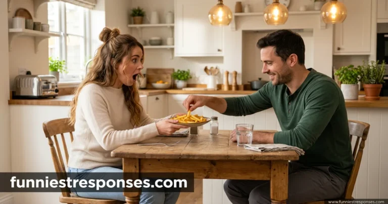 Funny things to say when your partner steals your food
